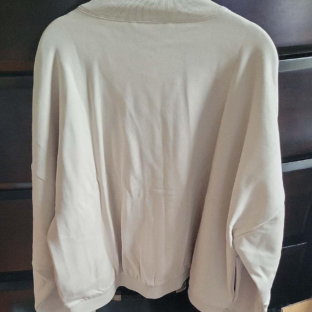 Adidas Off-White Casual Zip Jacket - Picture 13 of 13